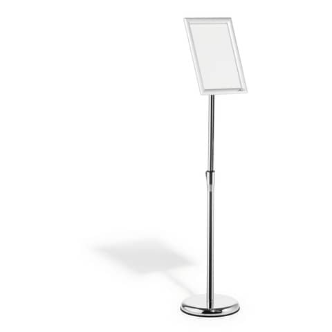 Espositore da pavimento Durable con cornice a scatto in alluminio formato A4 4798-23